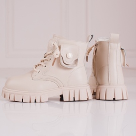 Botas menina bege com bolso Shelovet 1