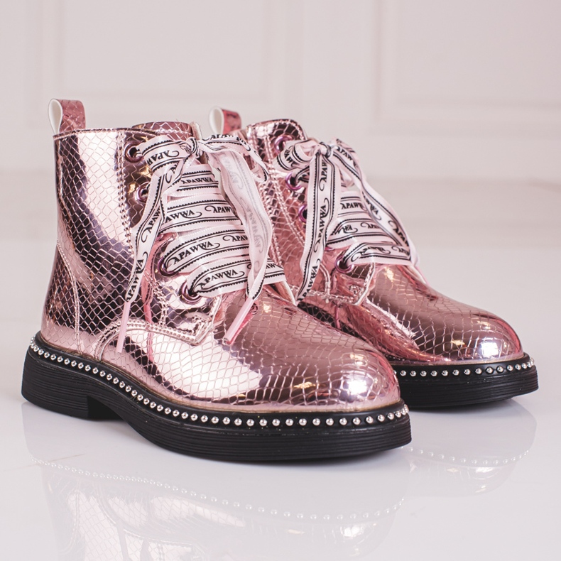 Botas elegantes para menina Shelovet rosa 2