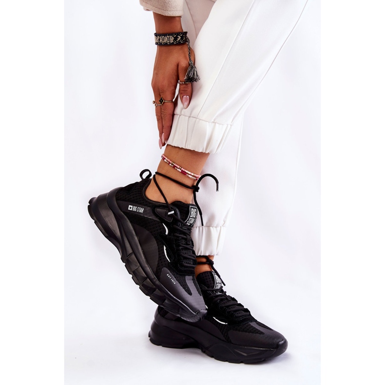 Tênis esportivo feminino Big Star KK274056 Preto 2