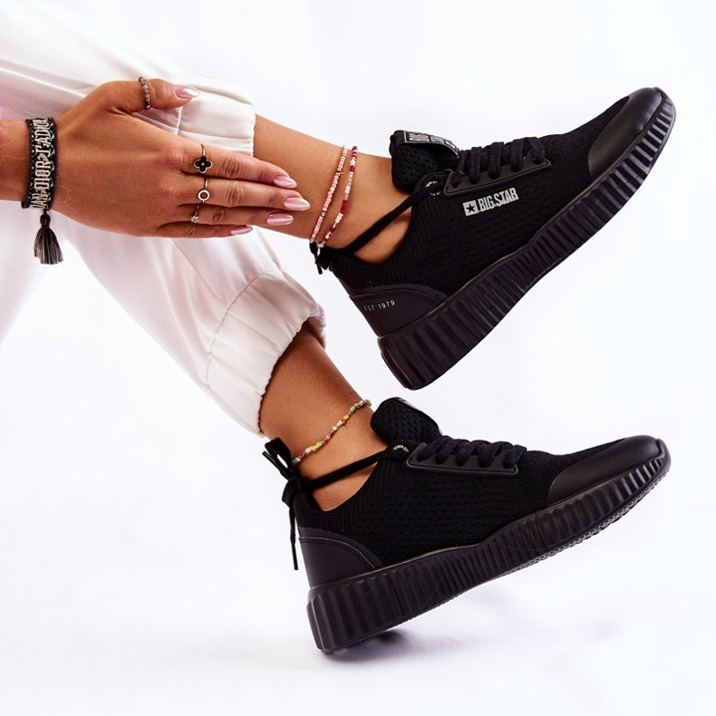 Tênis feminino Big Star KK274063 Preto 1