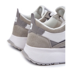 Tênis esportivo masculino Big Star KK174021 Branco-Cinza 1