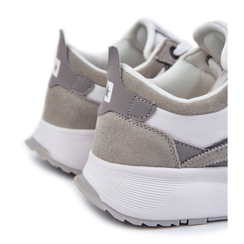 Tênis esportivo masculino Big Star KK174021 Branco-Cinza 1