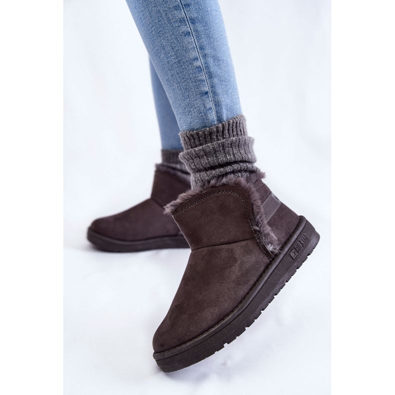 Botas de neve femininas cinza Big Star KK274623 2