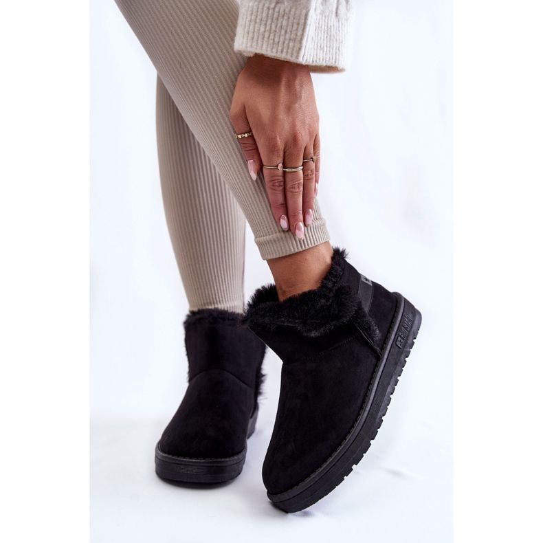 Botas de neve pretas femininas Big Star KK274622 preto 1