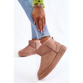 Botas de neve com isolamento de mulher Big Star KK274293 Rosa claro 2 Botas de neve com isolamento de mulher Big Star KK274293 Rosa claro 2