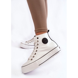 Tênis feminino com isolamento alto Big Star KK274170 branco 2