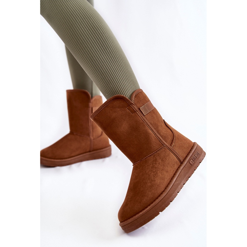 Big Star Botas femininas para neve grande estrela KK274616 marrom castanho 2