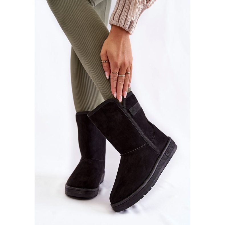Big Star Botas femininas para neve grande estrela KK274618 preta preto 2