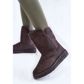 Botas de neve altas femininas Big Star KK274619 cinza 1