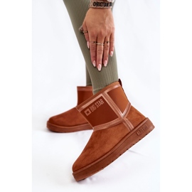 Big Star Botas femininas de neve grandes estrelas KK274612 marrom castanho 2
