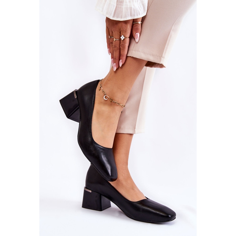 Sapatos de couro La.Fi 230034B-QN Preto 2