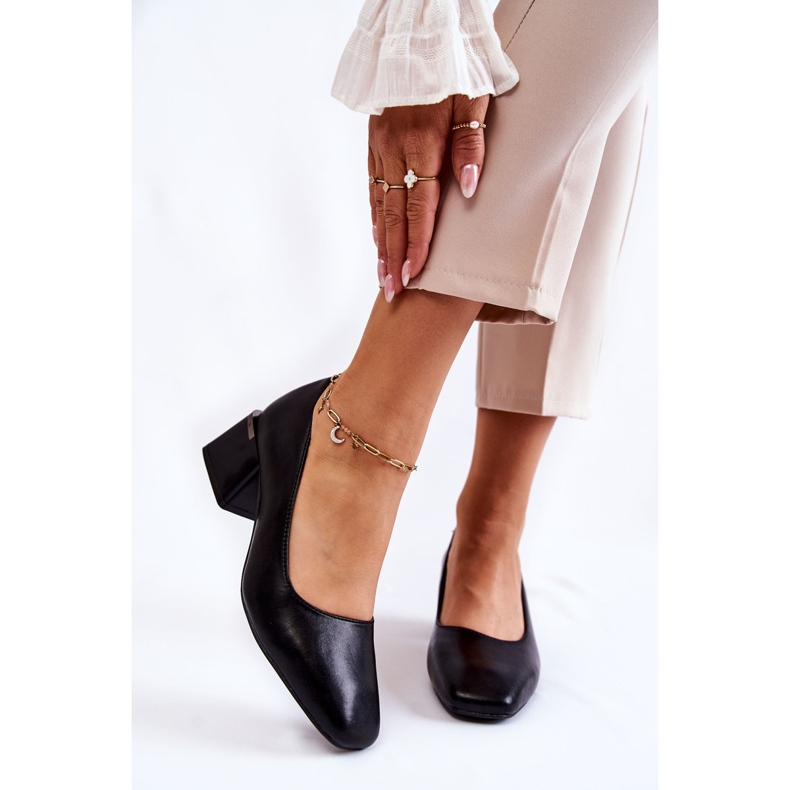 Sapatos de couro La.Fi 230034B-QN Preto 1