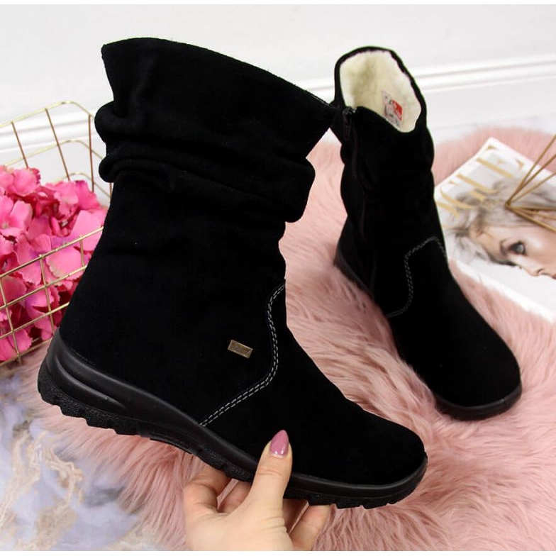 Botas isolantes de couro RIEKER W RKR130 preto 1