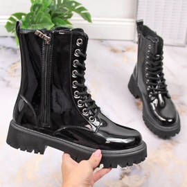 Botas isolantes envernizadas NEWS W EVE363 preto 1