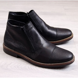 Botas de couro com isolamento Rieker M RKR269 preto 1