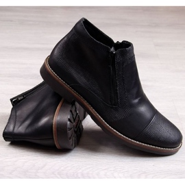Botas de couro com isolamento Rieker M RKR269 preto 2