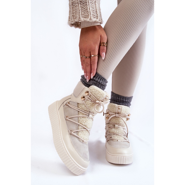 PL4 Botas de neve femininas La.Fi 280072W-QN Bege claro 1 PL4 Botas de neve femininas La.Fi 280072W-QN Bege claro 1
