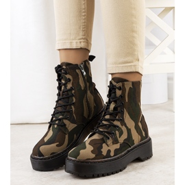 PA1 Caçadores militares verdes Lanita marrom 1