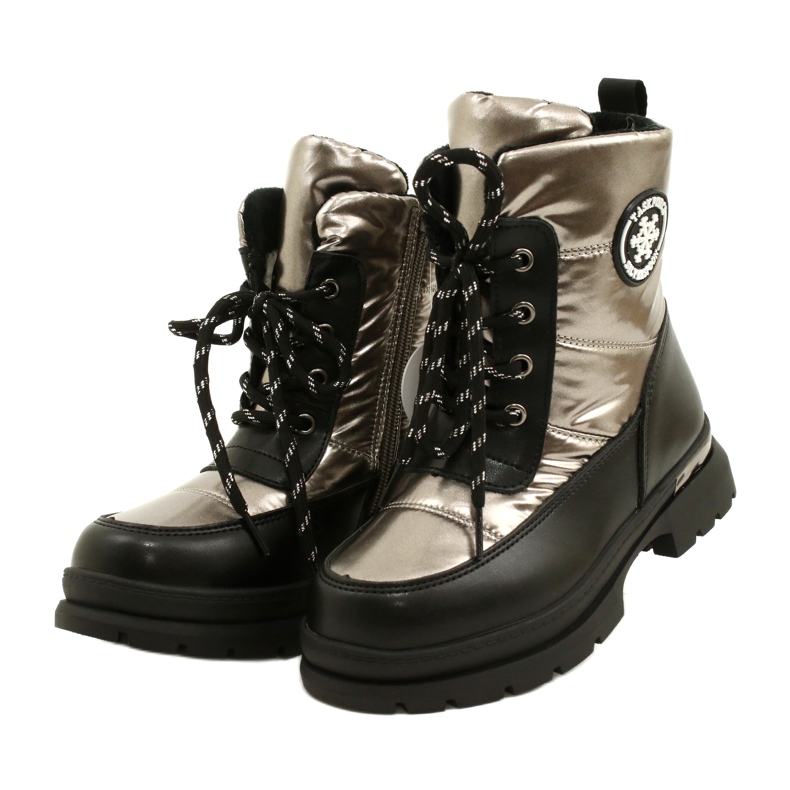 Botas de neve das meninas Evento 22dz23-5258 PEPTER preto 2