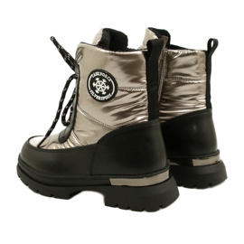 Botas de neve das meninas Evento 22dz23-5258 PEPTER preto 3
