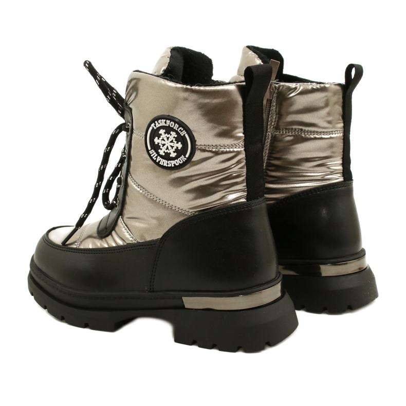 Botas de neve das meninas Evento 22dz23-5258 PEPTER preto 3