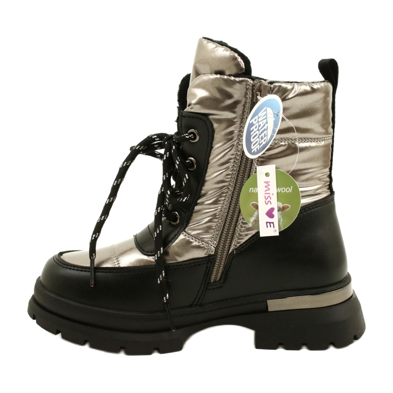 Botas de neve das meninas Evento 22dz23-5258 PEPTER preto 1