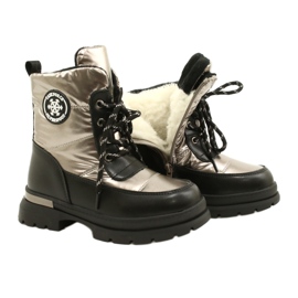 Botas de neve das meninas Evento 22dz23-5258 PEPTER preto 4