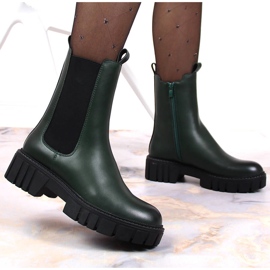 Botas na plataforma isoladas Sergio Leone W SK393 verde 2