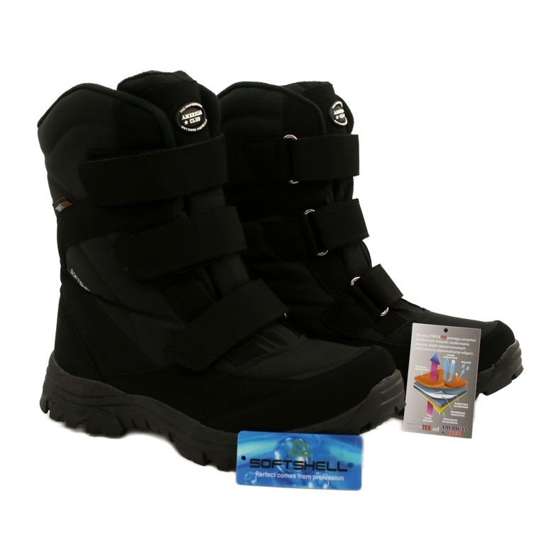American Club Botas Softshell Aquecidas Com Velcro SN06 / 22 Preto 4