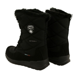 Botas de neve Softshell impermeáveis ​​com membrana American Club SN21 / 22, preta preto 3