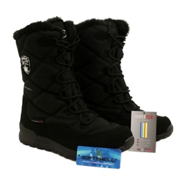 Botas de neve Softshell impermeáveis ​​com membrana American Club SN21 / 22, preta preto 4