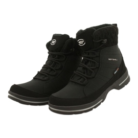 Botas de neve softshell com membrana American Club SN02 / 22 preto 3