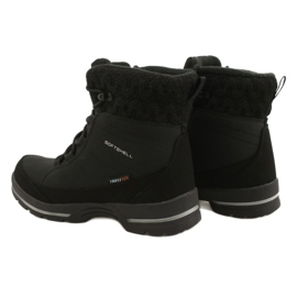 Botas de neve softshell com membrana American Club SN02 / 22 preto 4