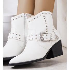 PA1 Botas de cowboy Zoila brancas branco 1