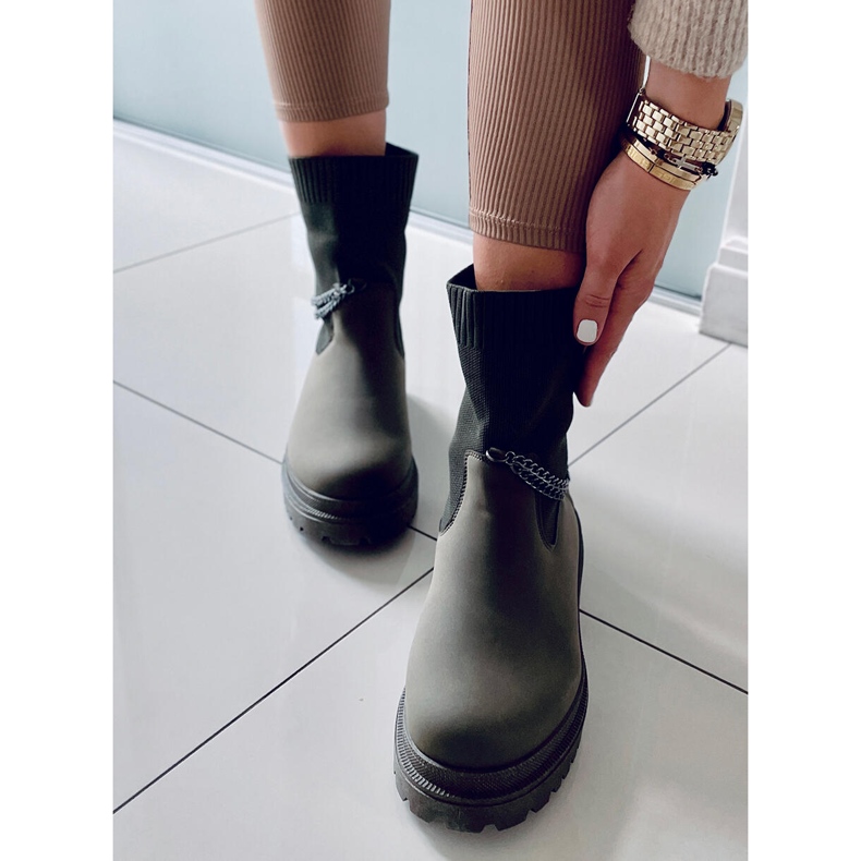 PA1 Botas com parte superior flexível Jesse Blackish Green verde 1 PA1 Botas com parte superior flexível Jesse Blackish Green verde 1