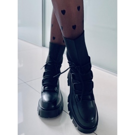 PA1 Botas com cabedal Thicke Black flexível preto 1