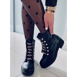 PA1 Botas militares Prince Black Gold preto 1