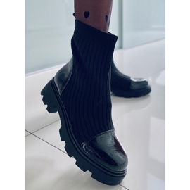 PA1 Botas com cabedal flexível em Darin Black preto 1