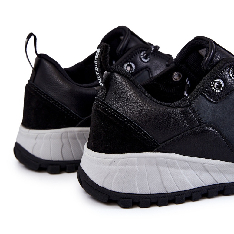Tênis esportivo clássico masculino com memória espuma Big Star KK174270 preto 1