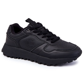Sapatos esportivos clássicos masculinos Memory Foam Big Star KK174232 Preto 1