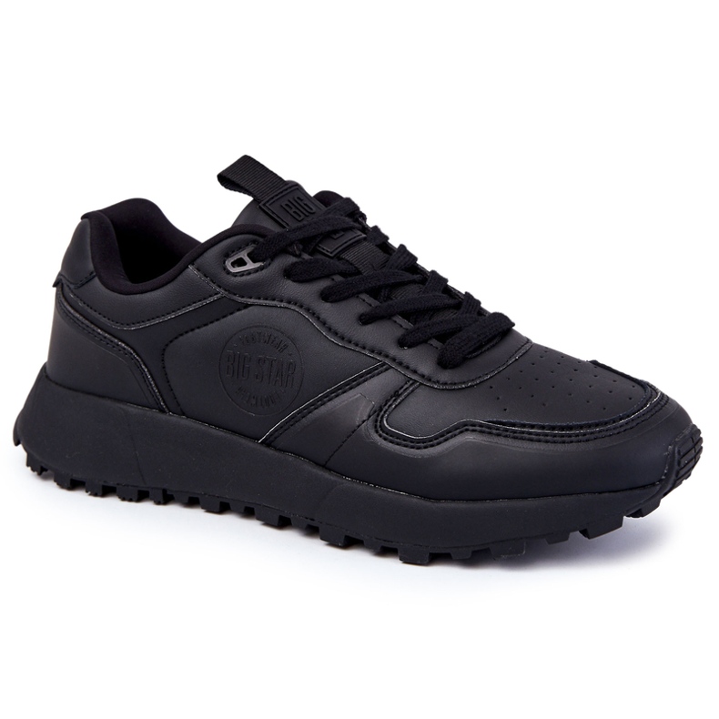 Sapatos esportivos clássicos masculinos Memory Foam Big Star KK174232 Preto 1