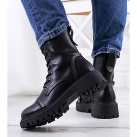 PA1 Botas de caminhada pretas com sola Rukit alta preto 1