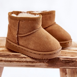 Botas de neve quentes para crianças Camel Gooby marrom 1