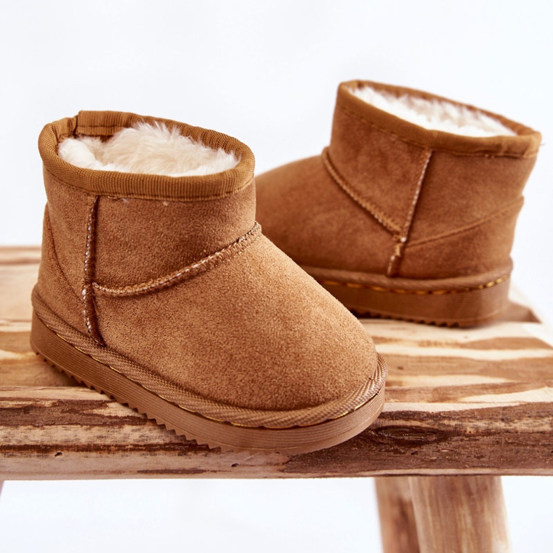 Botas de neve quentes para crianças Camel Gooby castanho 2