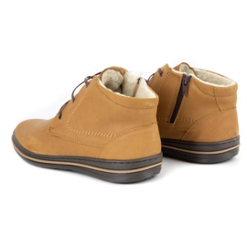 Polbut 339 sapatos vermelhos para homens marrom laranja 4