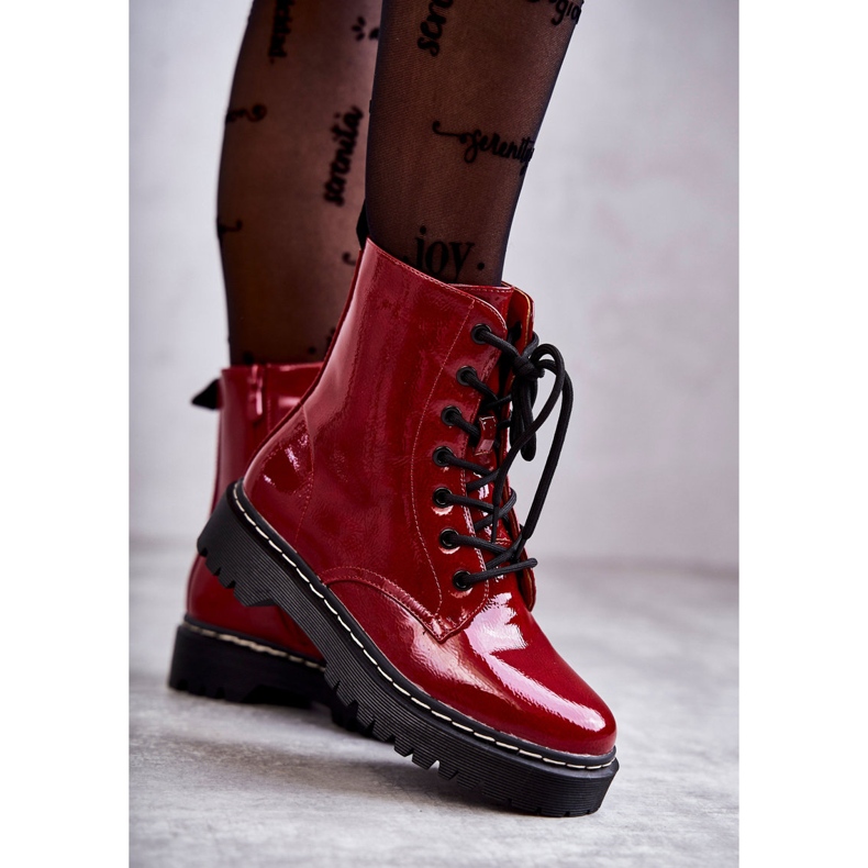 S.Barski Botas femininas vermelhas Kognito HY56 vermelho 1