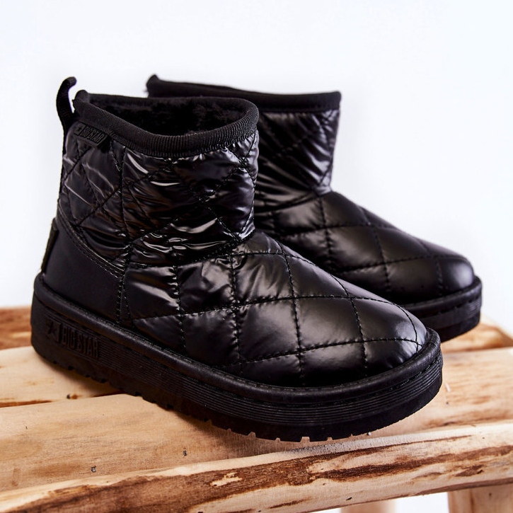 Botas de neve quentes pretas para crianças Big Star KK374242 preto 1