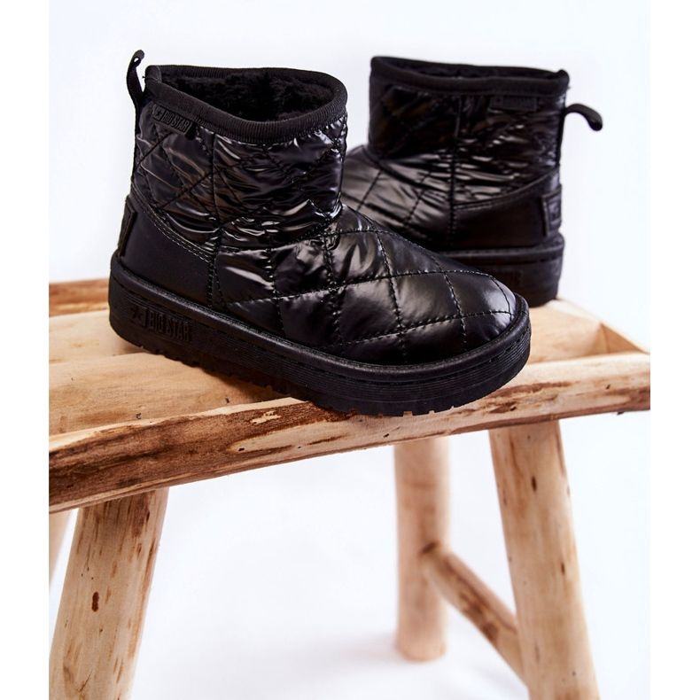 Botas de neve quentes pretas para crianças Big Star KK374242 preto 2