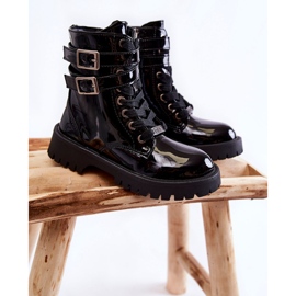 Botas infantis lacadas Big Star KK374131 Preto 1