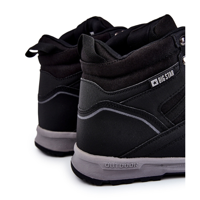 Tênis masculino de trekking aquecido Big Star KK174371 preto 1